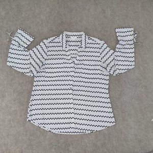 Candies XL blouse zigzag stripes